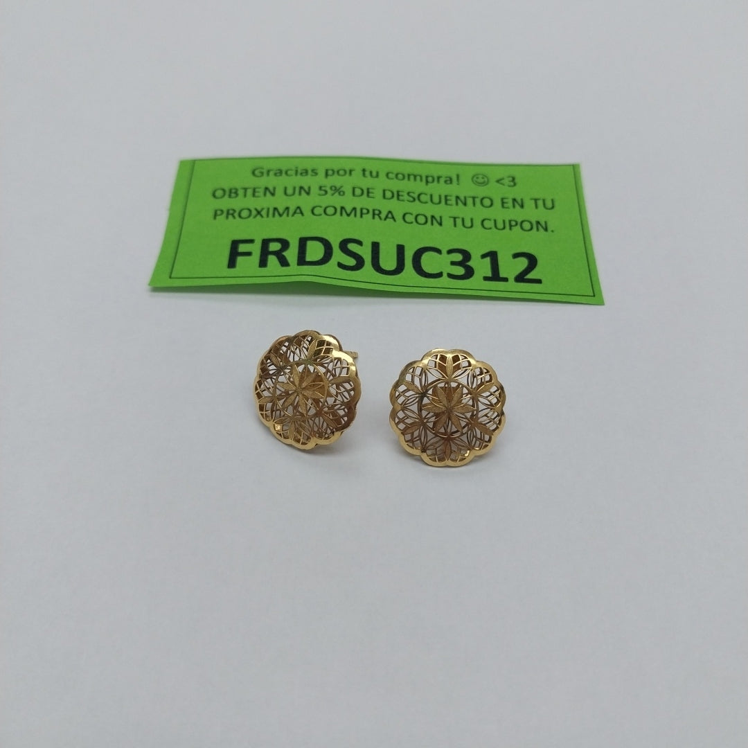 ARETES PAR ORO 18 K 1.9 GRMS (SEMINUEVO)