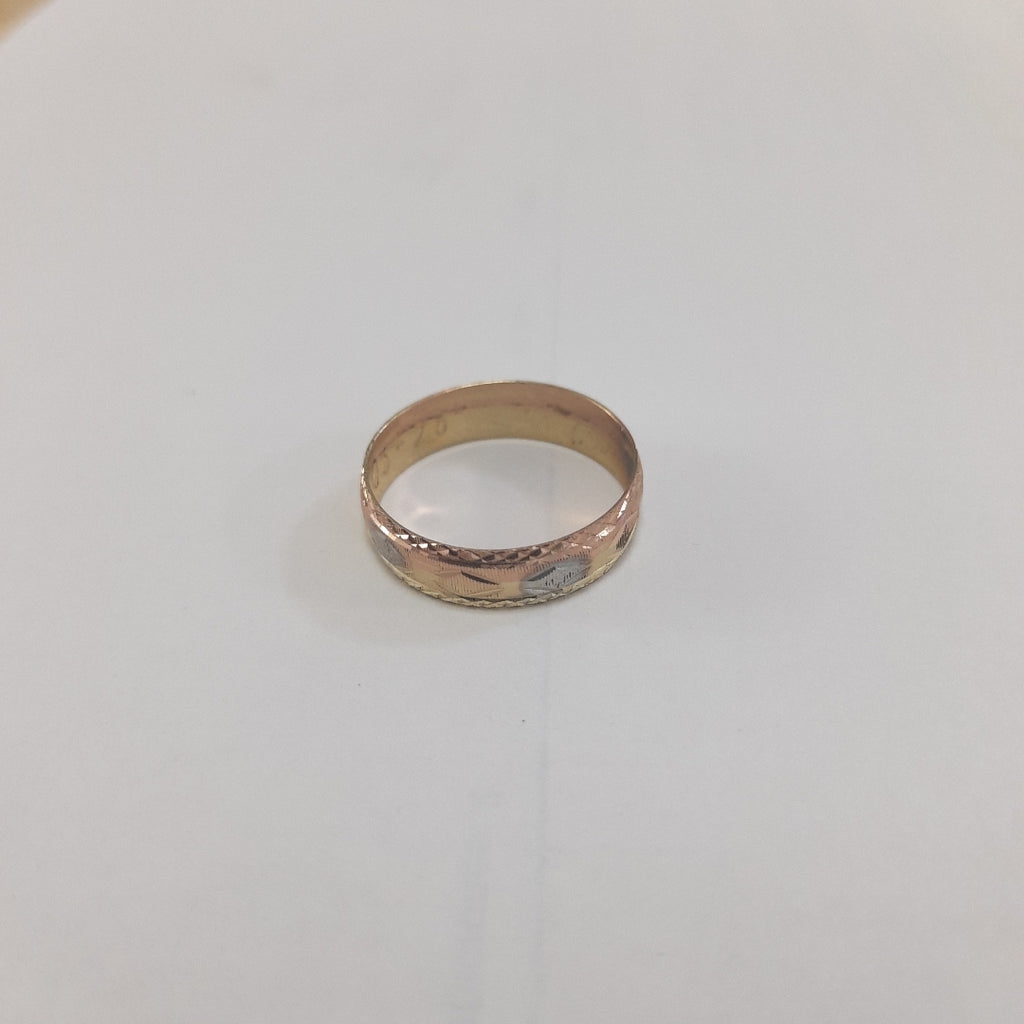 ARGOLLA ORO, ORO COMBINADO 10 K 1.3 GRMS (SEMINUEVO)