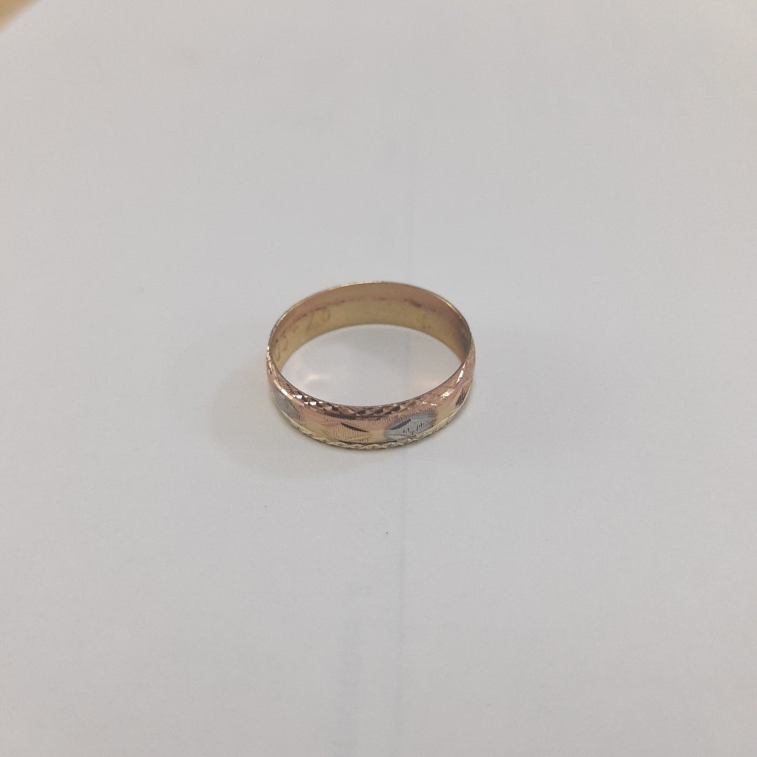 ARGOLLA ORO, ORO COMBINADO 10 K 1.3 GRMS (SEMINUEVO)