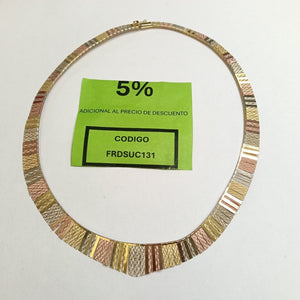 GARGANTILLA ORO COMBINADO 14 K 29,40 GRMS (SEMINUEVO)