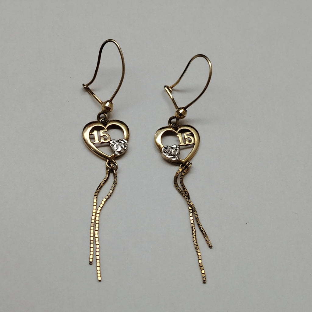 ARETES PAR ORO 10 K 1,80 GRMS (SEMINUEVO)