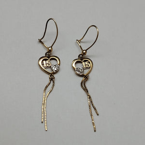 ARETES PAR ORO 10 K 1,80 GRMS (SEMINUEVO)