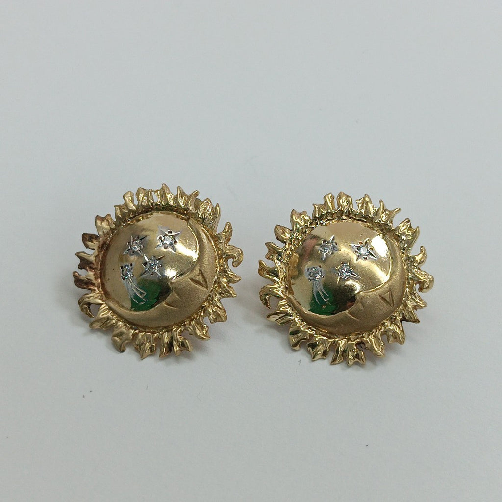 BROQUELES PAR ORO 14 K 6.9 GRMS (SEMINUEVO)