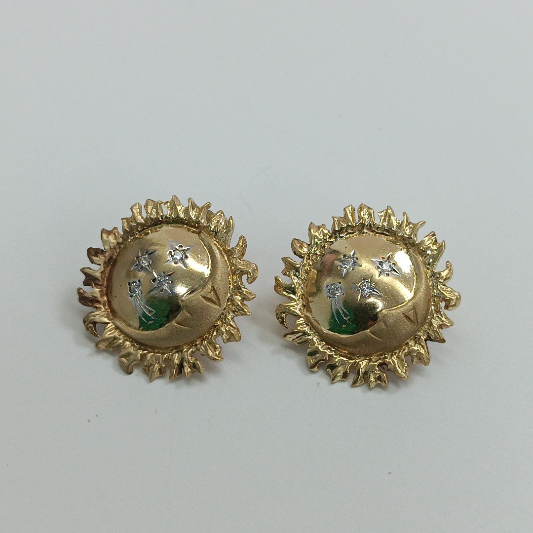 BROQUELES PAR ORO 14 K 6.9 GRMS (SEMINUEVO)