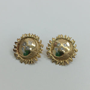 BROQUELES PAR ORO 14 K 6.9 GRMS (SEMINUEVO)