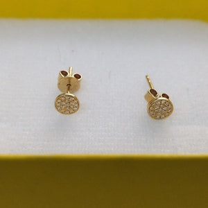 ARETES PAR ORO 14 K 0,70 GRMS (SEMINUEVO)