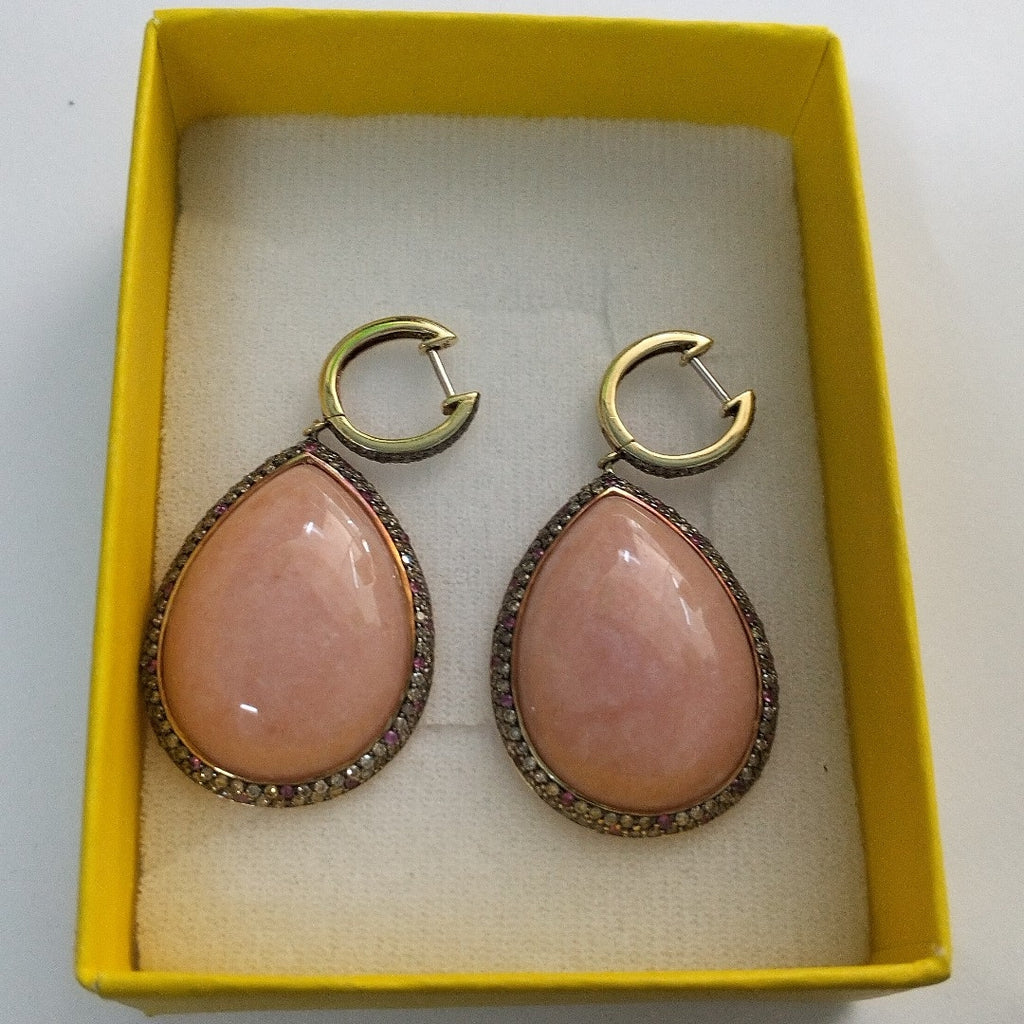ARRACADAS PAR ORO 14 K 14,60 GRMS (SEMINUEVO)