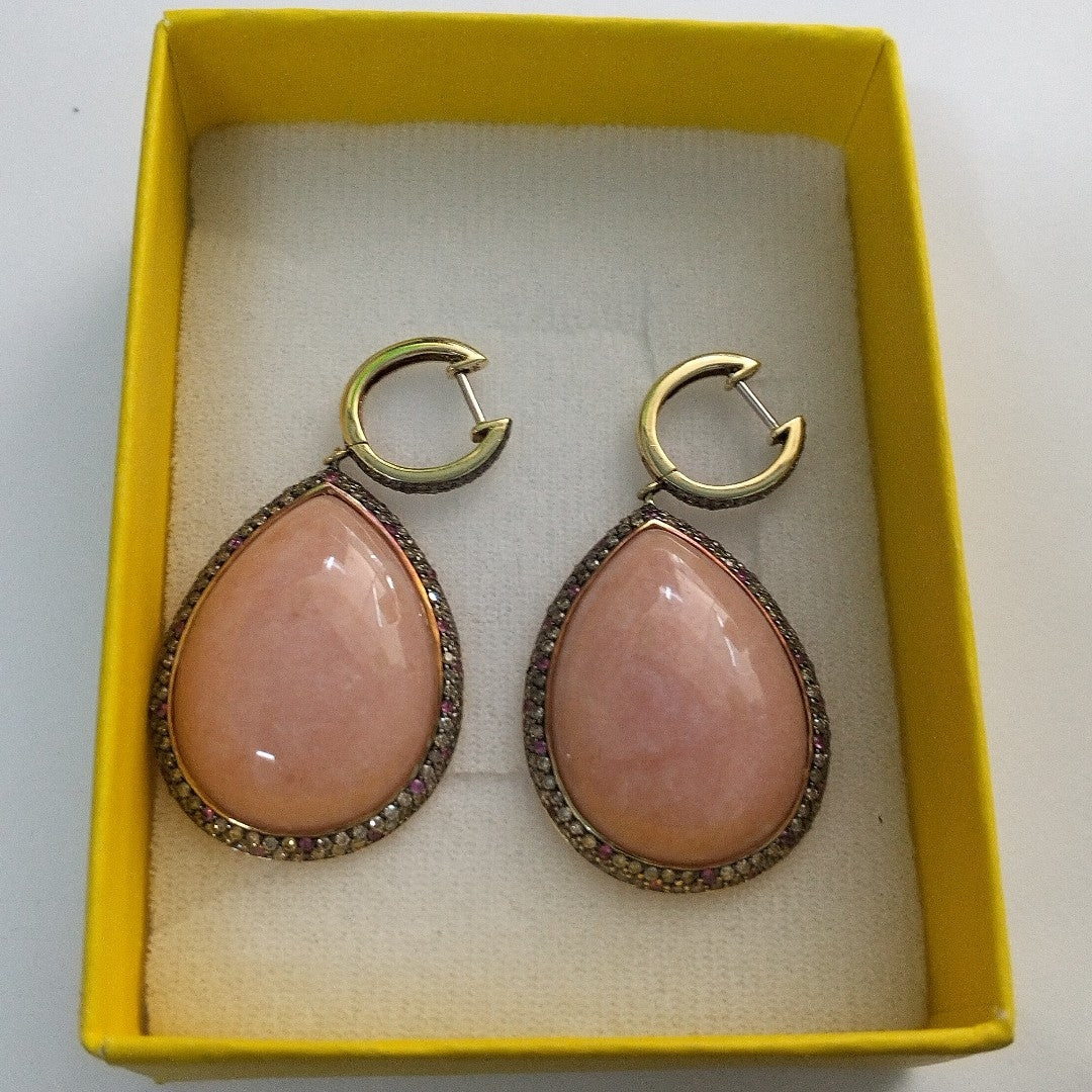 ARRACADAS PAR ORO 14 K 14,60 GRMS (SEMINUEVO)