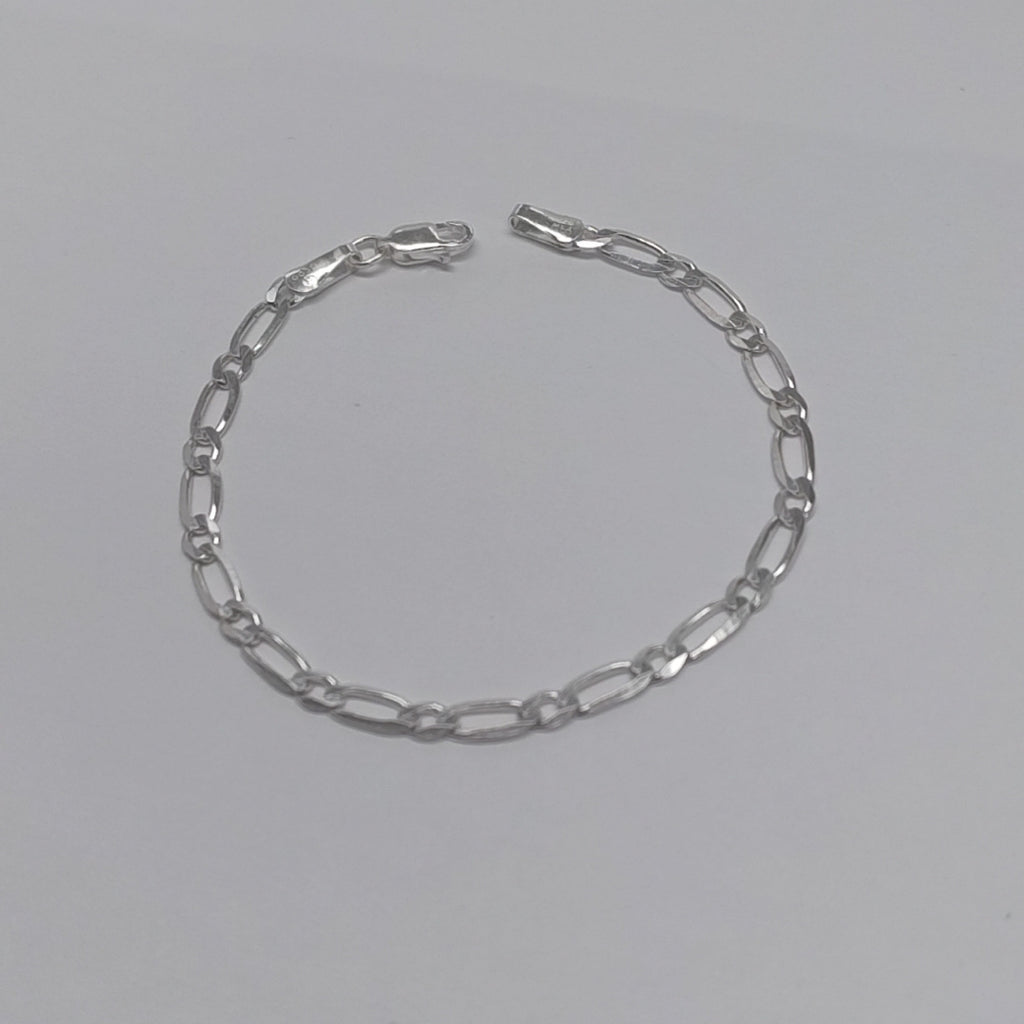 PULSERA TEJIDO 1X1 PLATA .925 18 CM 3.5 GR (NUEVO)