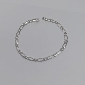PULSERA TEJIDO 1X1 PLATA .925 18 CM 3.5 GR (NUEVO)