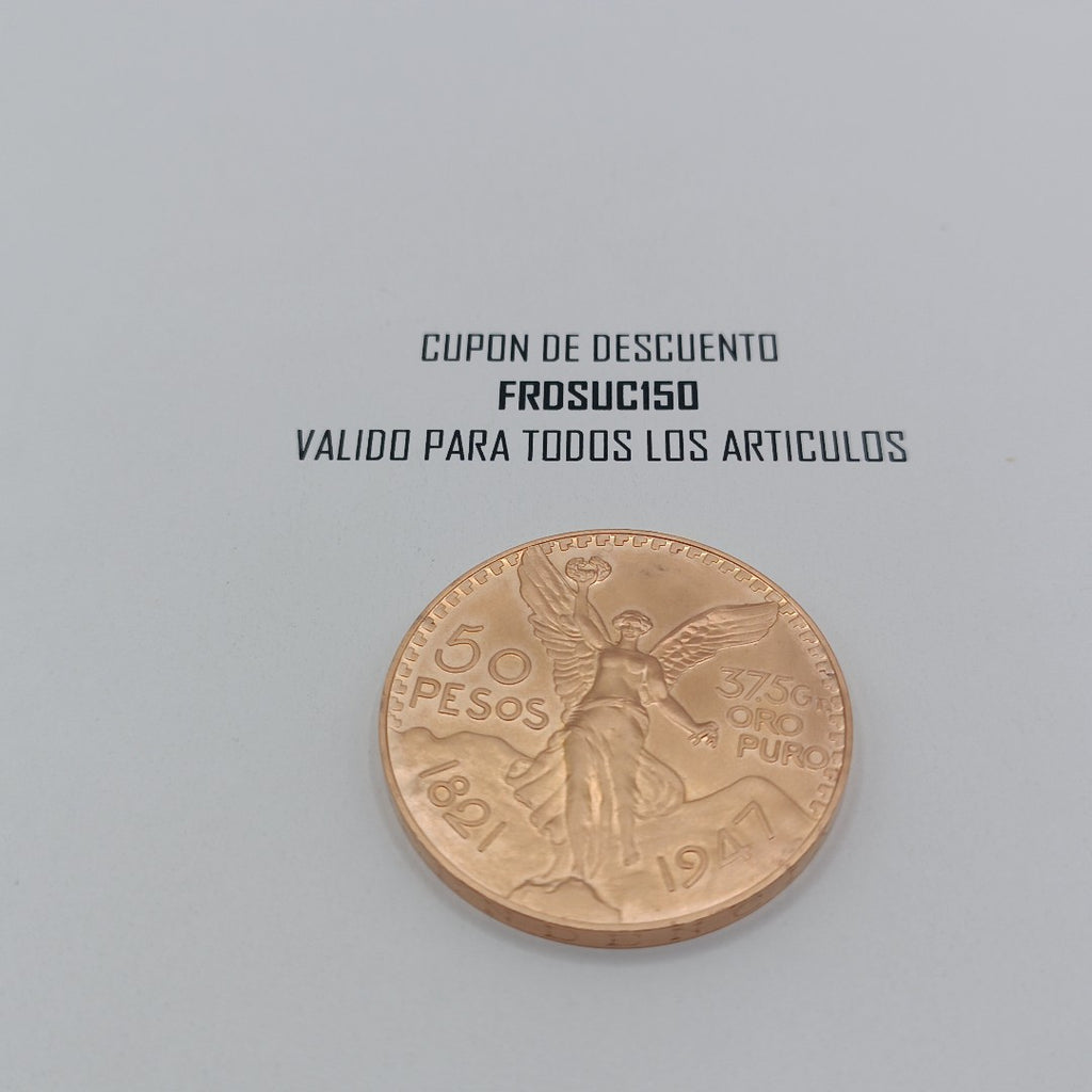 K1 41,70 GRMS 21 K IDENTIFICACIÓN MONEDA NOMINATIVA MONEDAS PESOS 50 PESOS (SEMINUEVO)