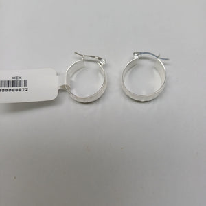 ARETES ARRACADAS FACETADAS PLATA .925 2.8 GR (NUEVO)
