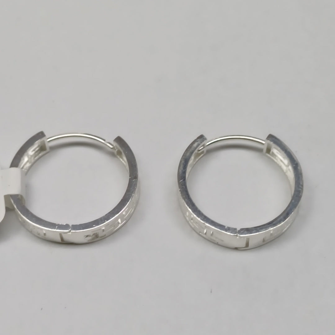 ARETES ARRACADAS GRECAS PLATA .925 4.13 GR (NUEVO)