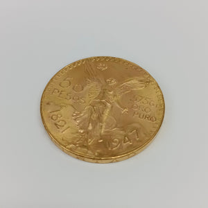 Moneda Centenario Cincuenta Pesos Oro Mexicano 21.6K