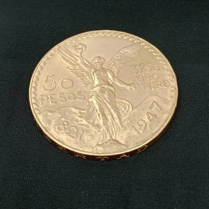 Moneda Centenario Cincuenta Pesos Oro Mexicano 21.6K