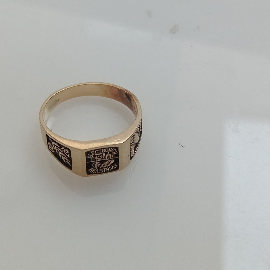 ANILLO DE GRADUACIÓN ORO 14 K 6.1 GRMS (SEMINUEVO)