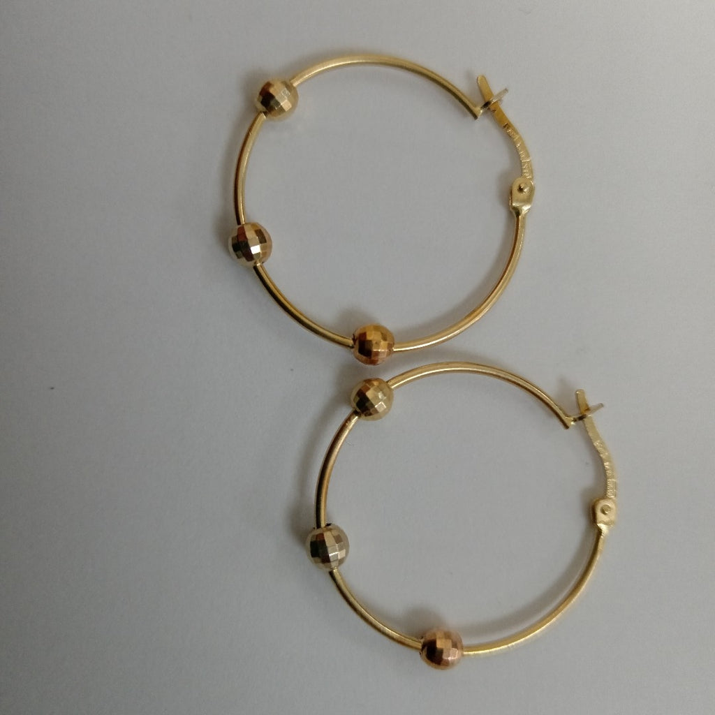 ARETES PAR ORO 14 K 2,90 GRMS (SEMINUEVO)
