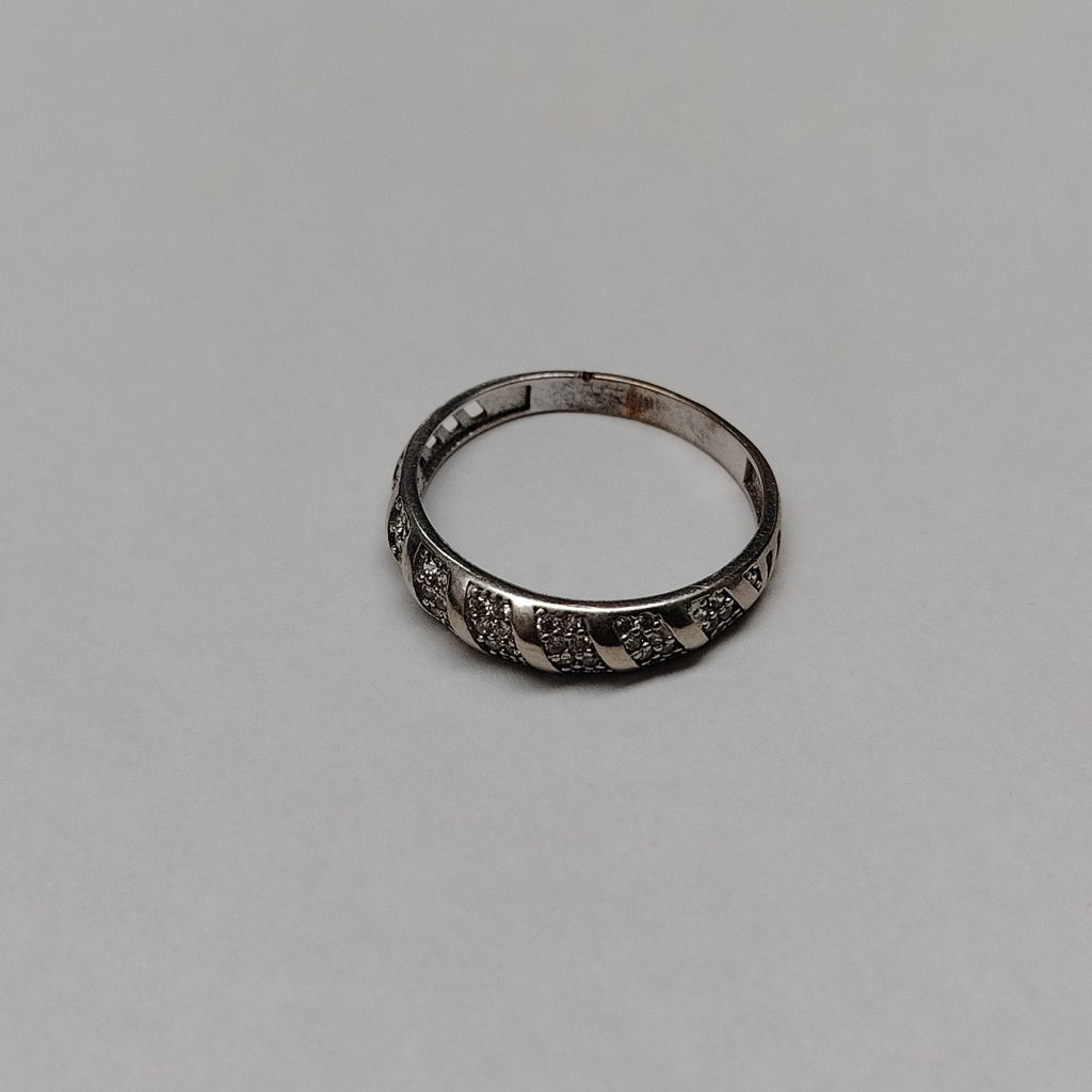 ANILLO ORO BLANCO 10 K 2,20 GRMS (SEMINUEVO)