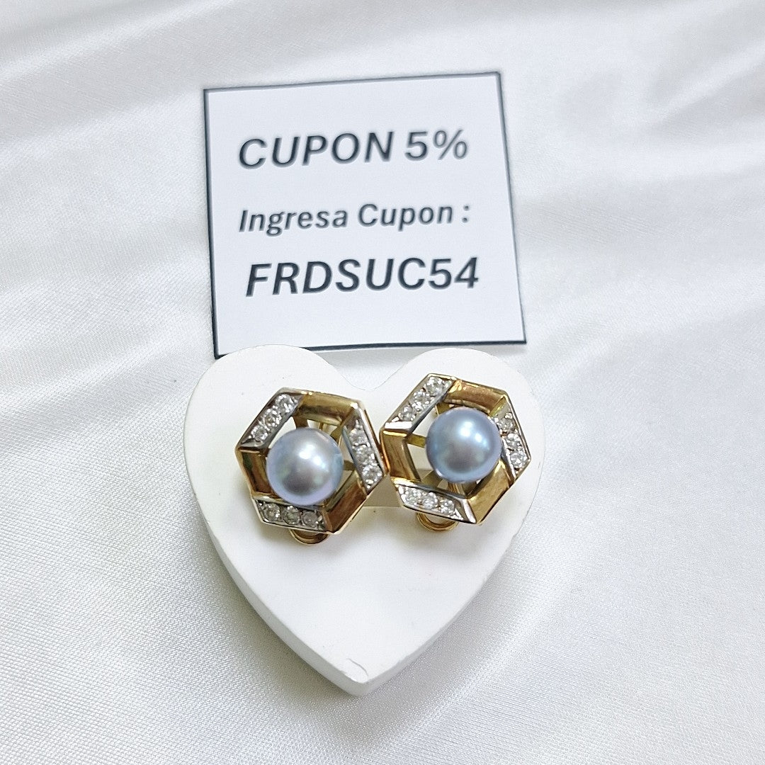 ARETES PAR ORO 14 K 8.5 GRMS (SEMINUEVO)