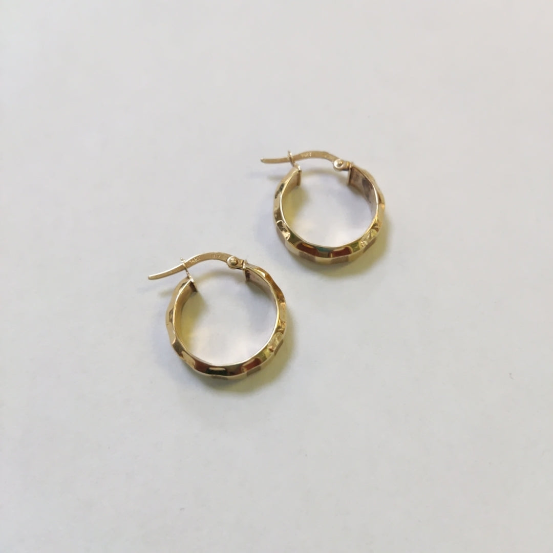 ARRACADAS PAR ORO 14 K 2.3 GRMS (SEMINUEVO)
