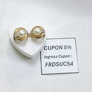 ARRACADAS PAR ORO 14 K 9.6 GRMS (SEMINUEVO)