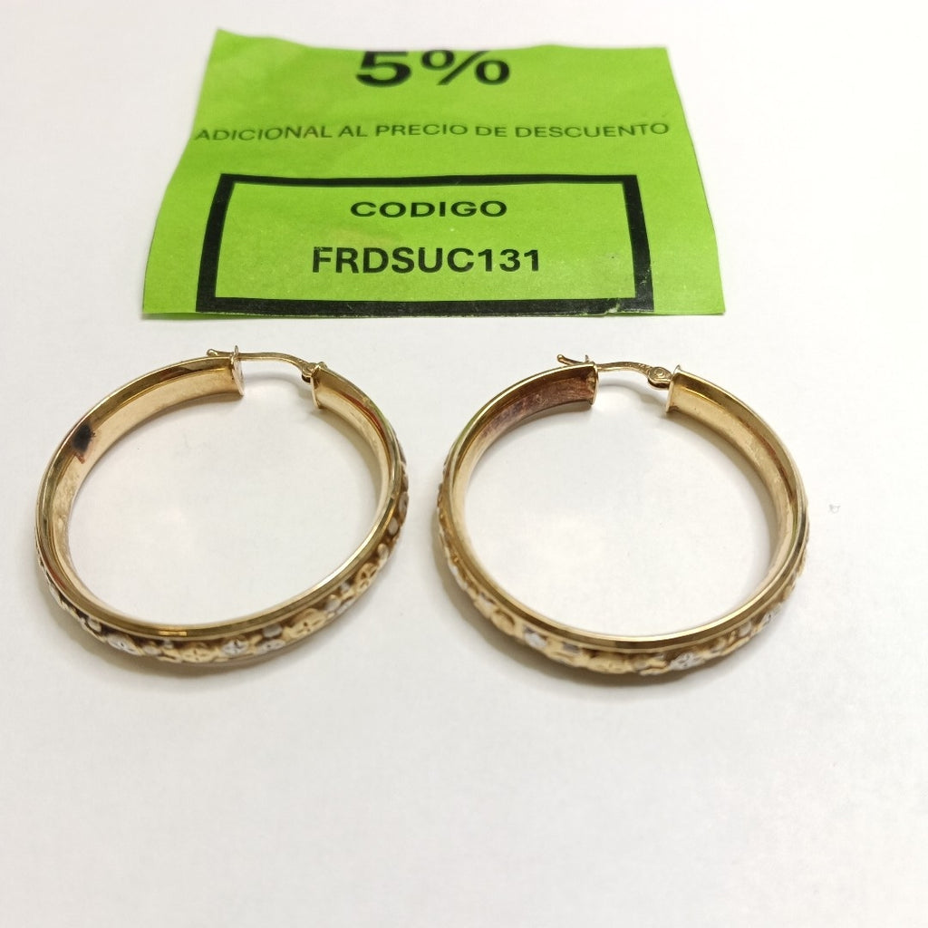 ARRACADAS PAR ORO 14 K 5,30 GRMS (SEMINUEVO)