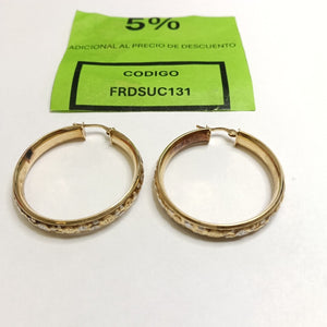 ARRACADAS PAR ORO 14 K 5,30 GRMS (SEMINUEVO)