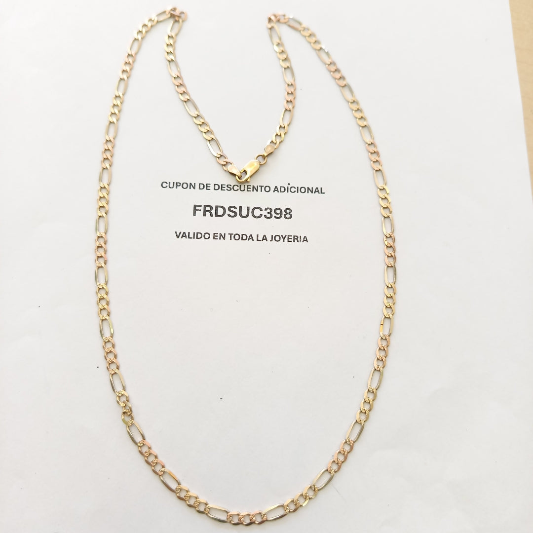 CADENA ORO,ORO COMBINADO 14 K 13,50 GRMS (SEMINUEVO)