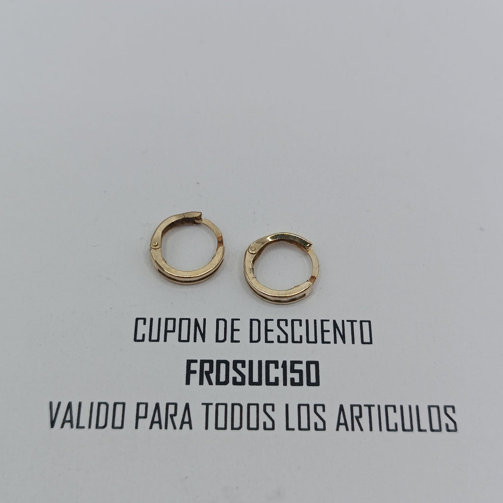 ARETES PAR ORO 10 K 0,70 GRMS (SEMINUEVO)