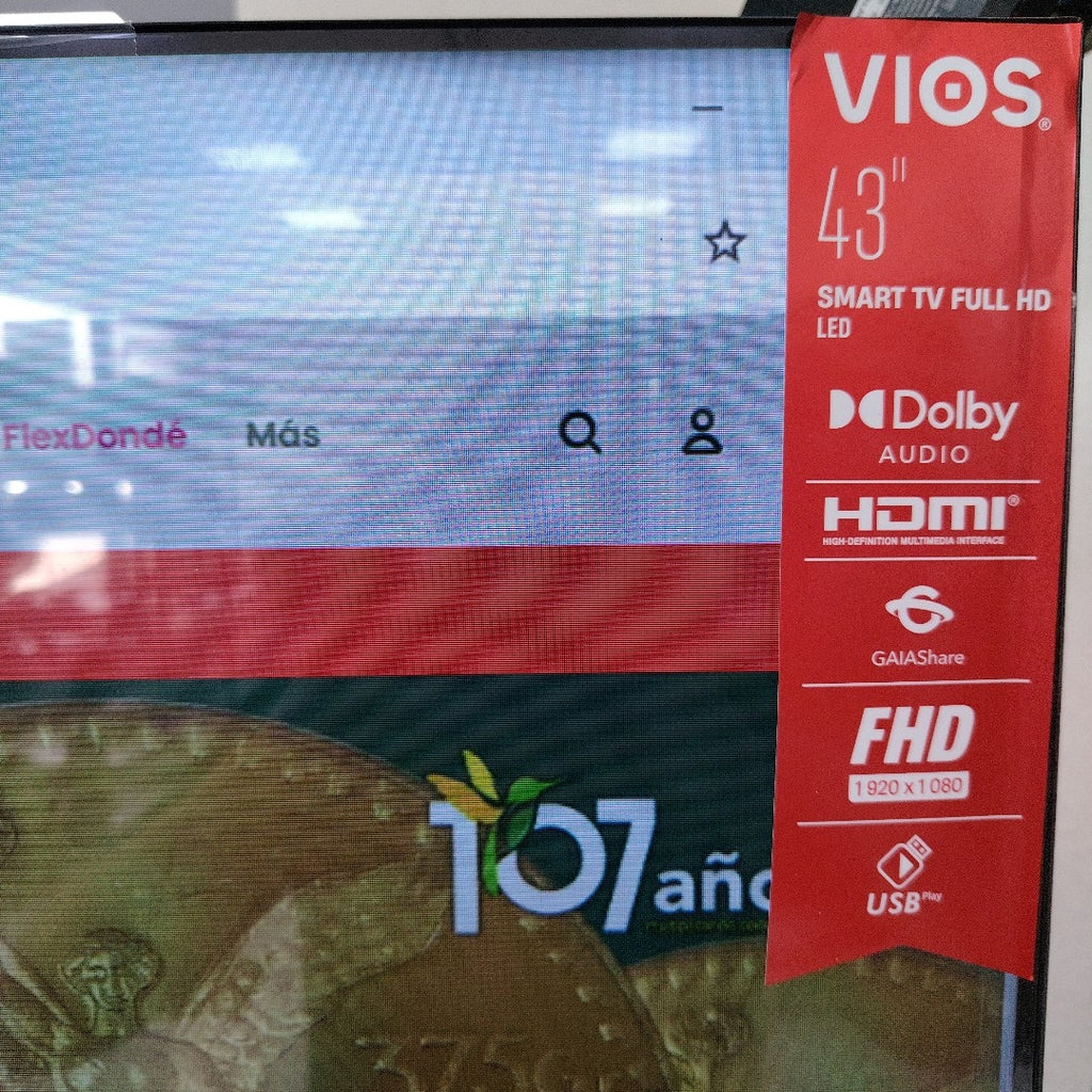PANTALLA VIOS VI-43FEL1F3MX 43" LED FHD (SEMINUEVO)