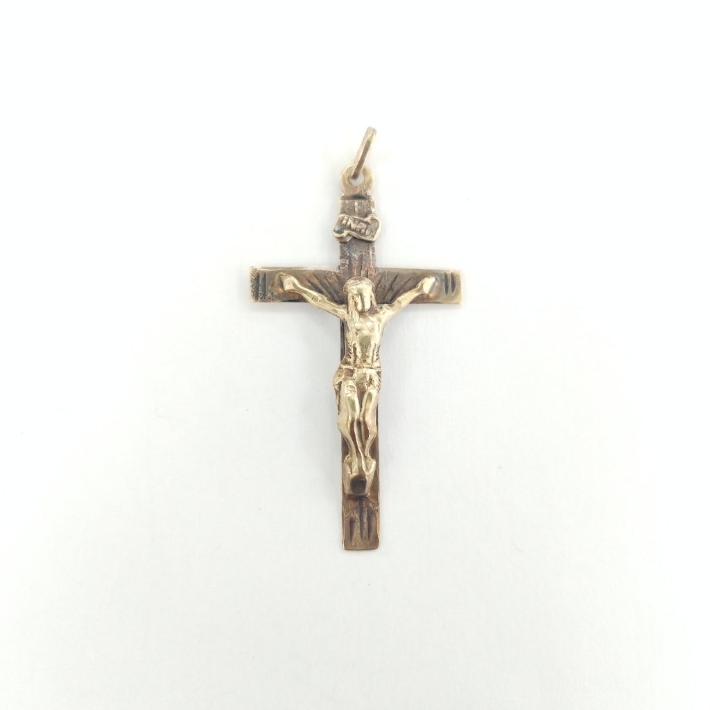 CRUCIFIJO, DIJE ORO 8 K 1.8 GRMS (SEMINUEVO)