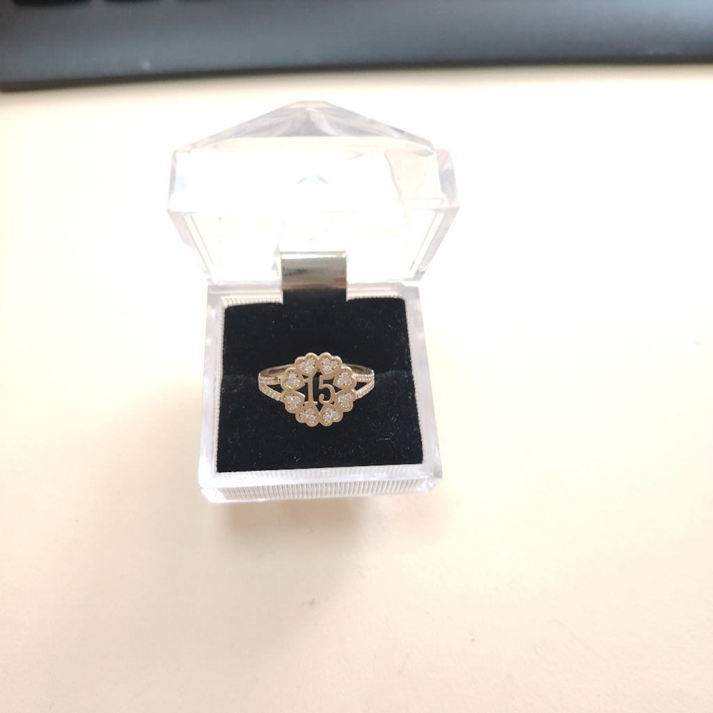 ANILLO CONMEMORATIVO ORO 10 K 1,80 GRMS (SEMINUEVO)