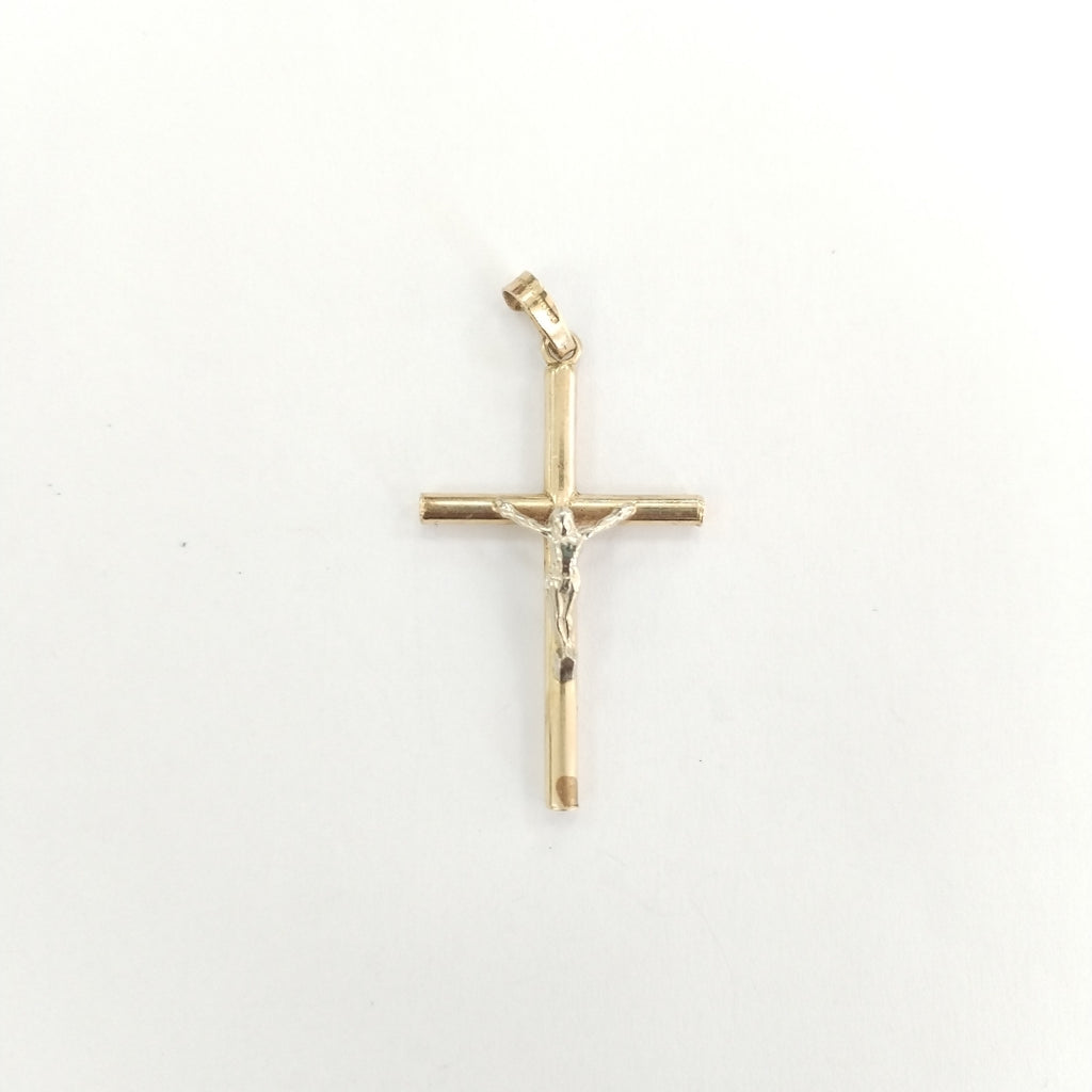 CRUCIFIJO, DIJE ORO 10 K 2 GRMS (SEMINUEVO)