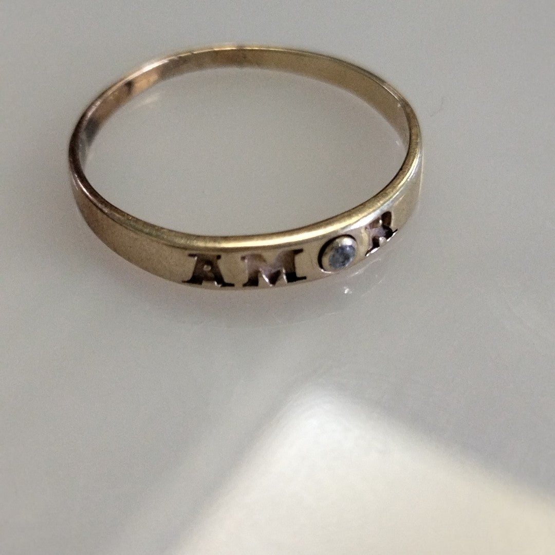 ANILLO ORO 10 K 1.7 GRMS (SEMINUEVO)