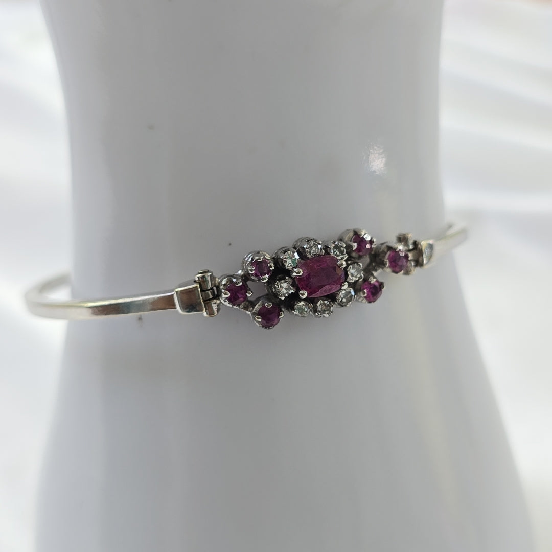 PULSERA ORO BLANCO 14 K 6.4 GRMS (SEMINUEVO)