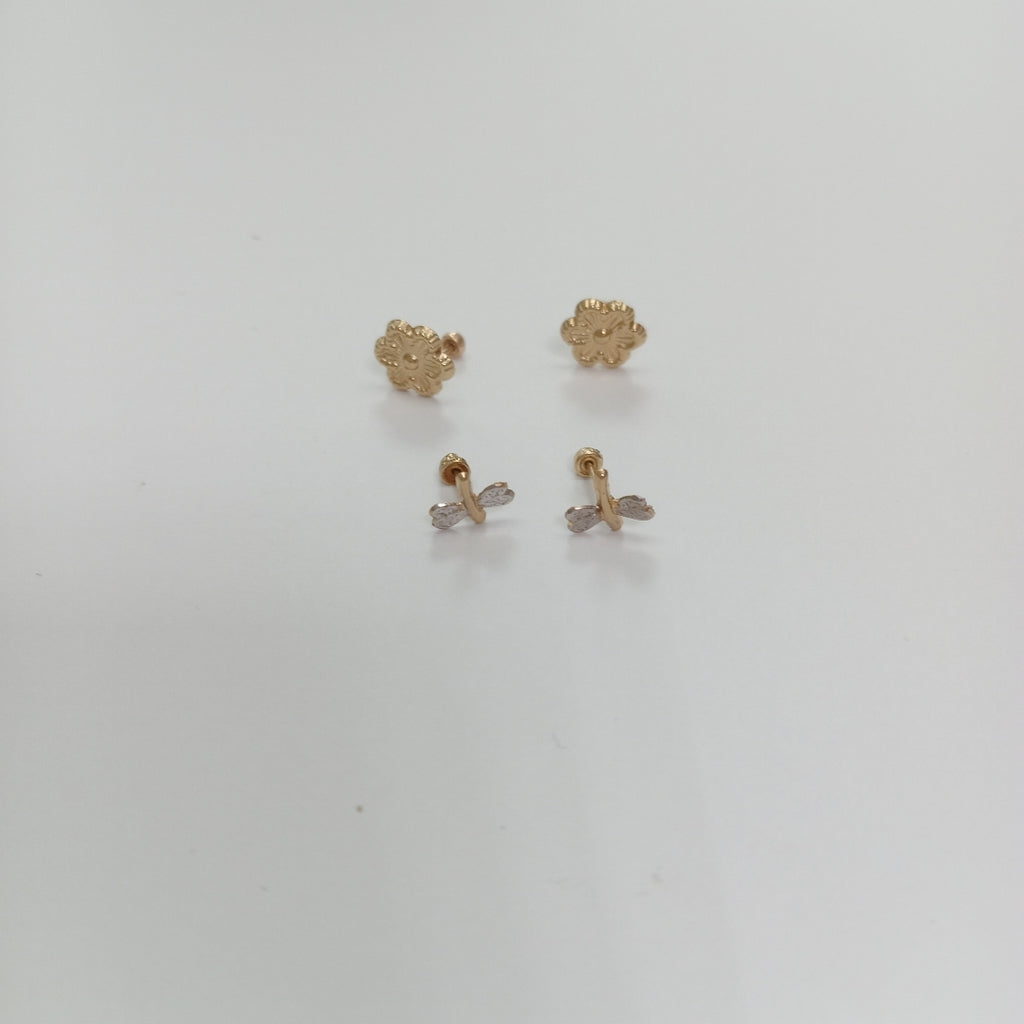 BROQUELES PAR ORO 10 K 0.4 GRMS (SEMINUEVO)
