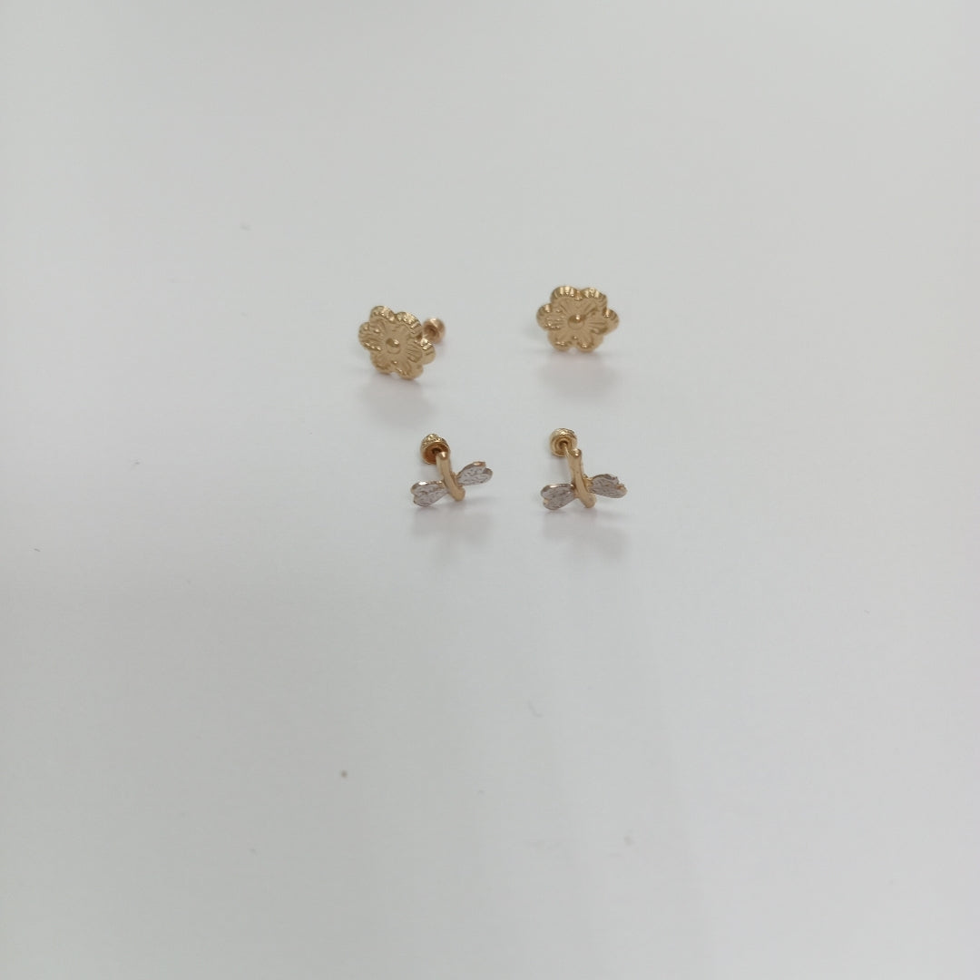 BROQUELES PAR ORO 10 K 0.4 GRMS (SEMINUEVO)