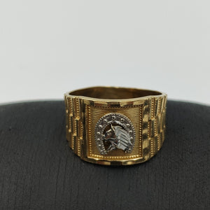 ANILLO ORO, ORO COMBINADO 14 K 4.7 GRMS (SEMINUEVO)