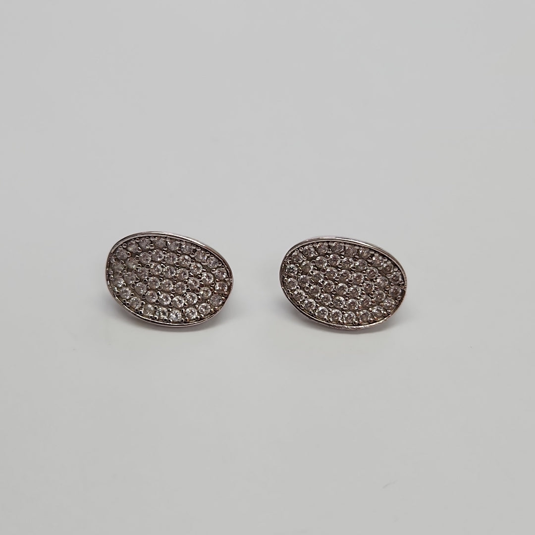 ARETES PAR ORO BLANCO 14 K 4,90 GRMS (SEMINUEVO)
