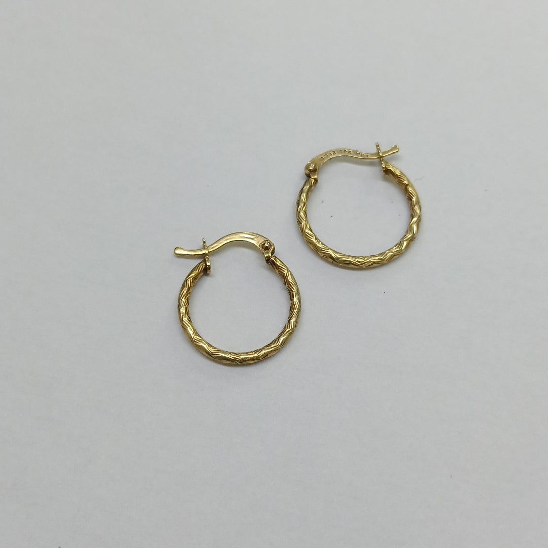 ARRACADAS PAR ORO 10 K 1.2 GRMS (SEMINUEVO)