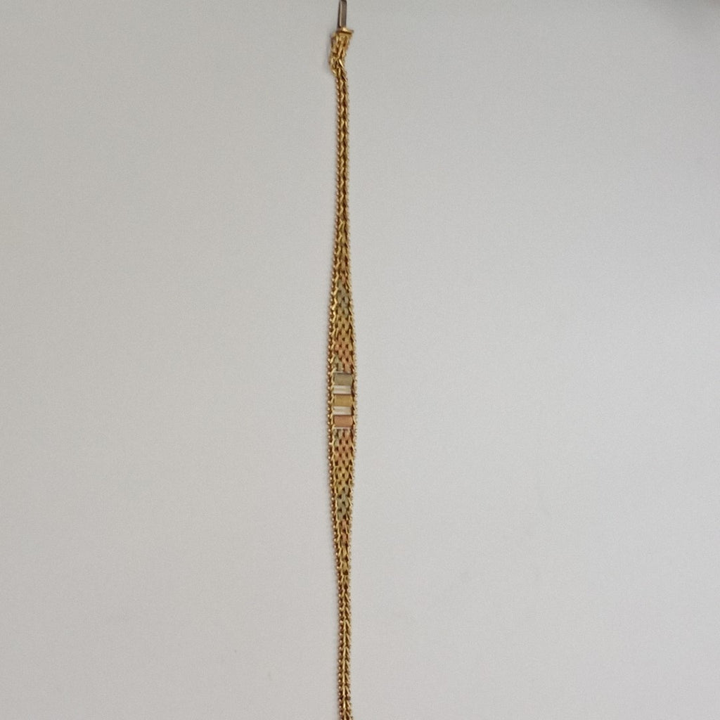 PULSERA ORO COMBINADO 14 K 8,50 GRMS (SEMINUEVO)