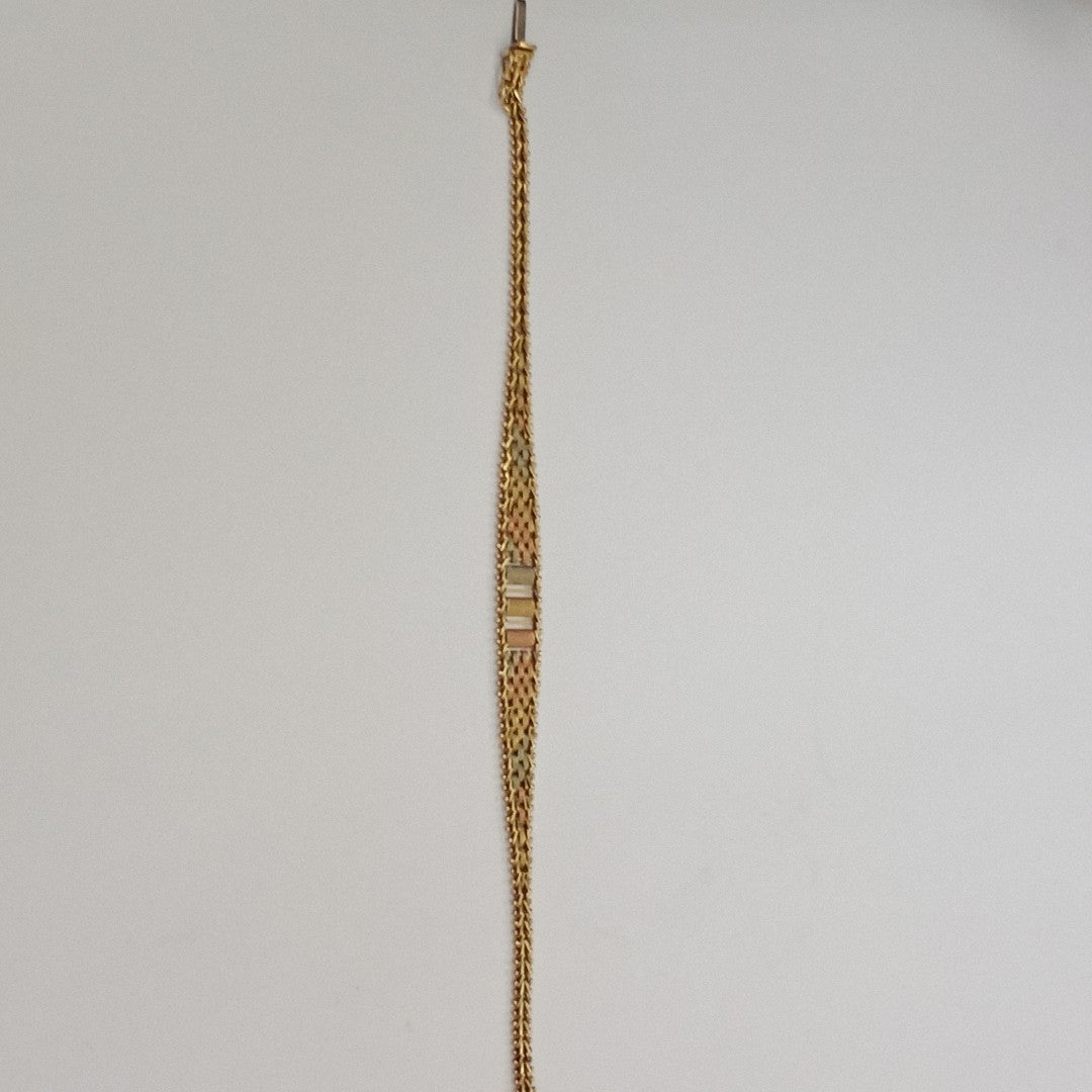 PULSERA ORO COMBINADO 14 K 8,50 GRMS (SEMINUEVO)