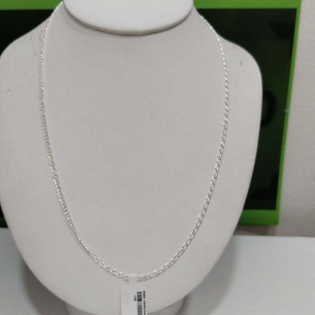 CADENA TEJIDO ESLABONES PLATA .925 55 CM 3.9 GR (NUEVO)