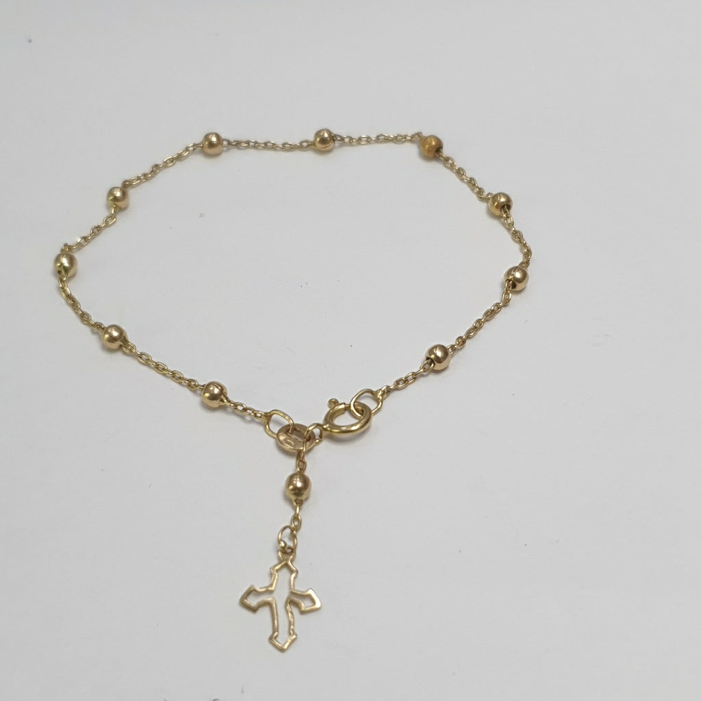 PULSERA, ROSARIO ORO 18 K 2.9 GRMS (SEMINUEVO)