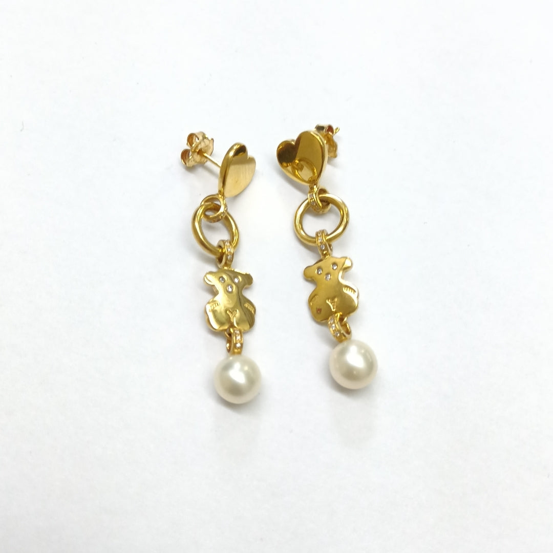 ARETES PAR ORO 18 K 8.8 GRMS (SEMINUEVO)