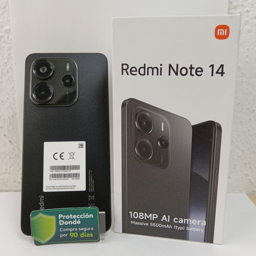 CELULAR XIAOMI REDMI NOTE 14 24117RN76L (2025) 256 GB 8 GB RAM (SEMINUEVO)