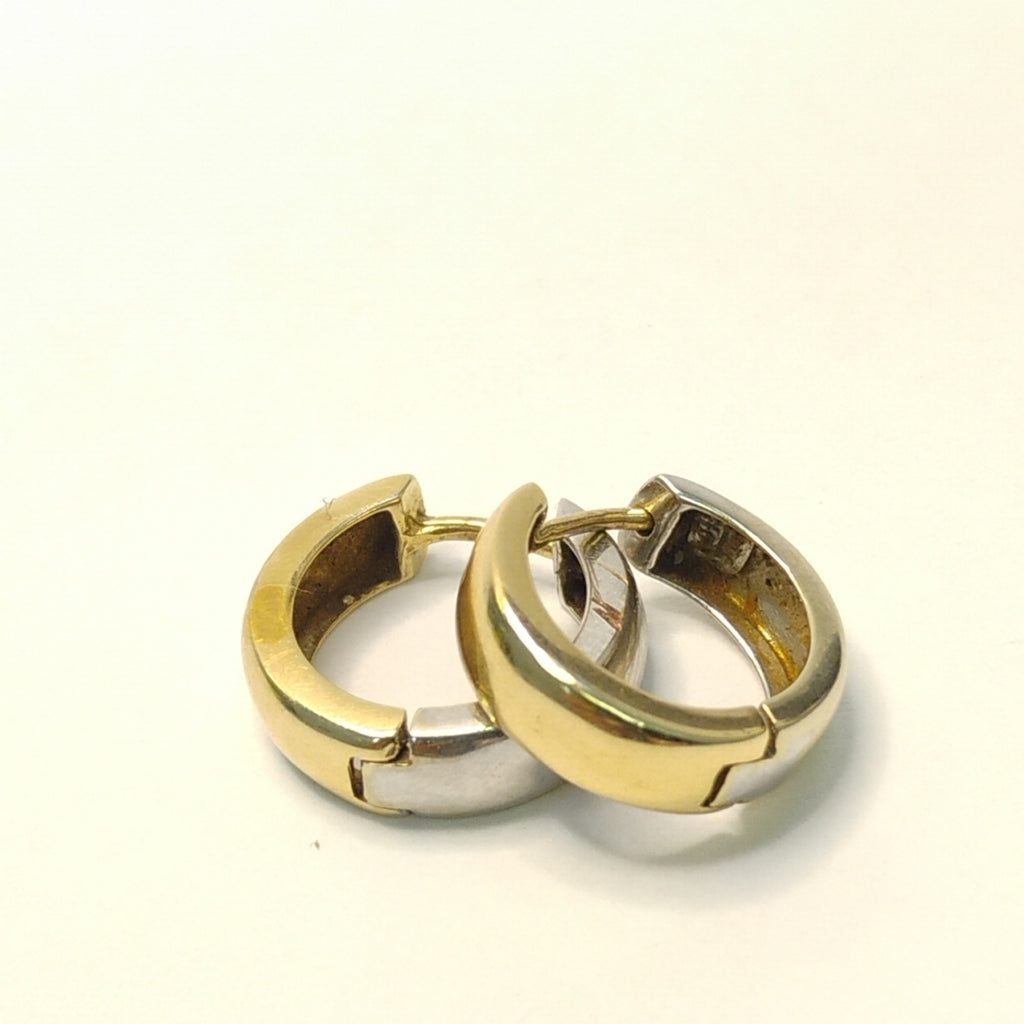 ARRACADAS PAR ORO, ORO BLANCO 14 K 2.7 GRMS (SEMINUEVO)