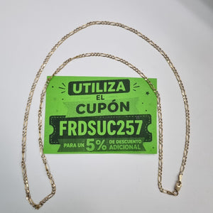 CADENA ORO,RODIADO 10 K 5,30 GRMS (SEMINUEVO)
