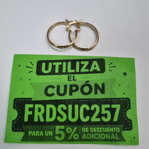 ARRACADAS PAR ORO 10 K 1.3 GRMS (SEMINUEVO)