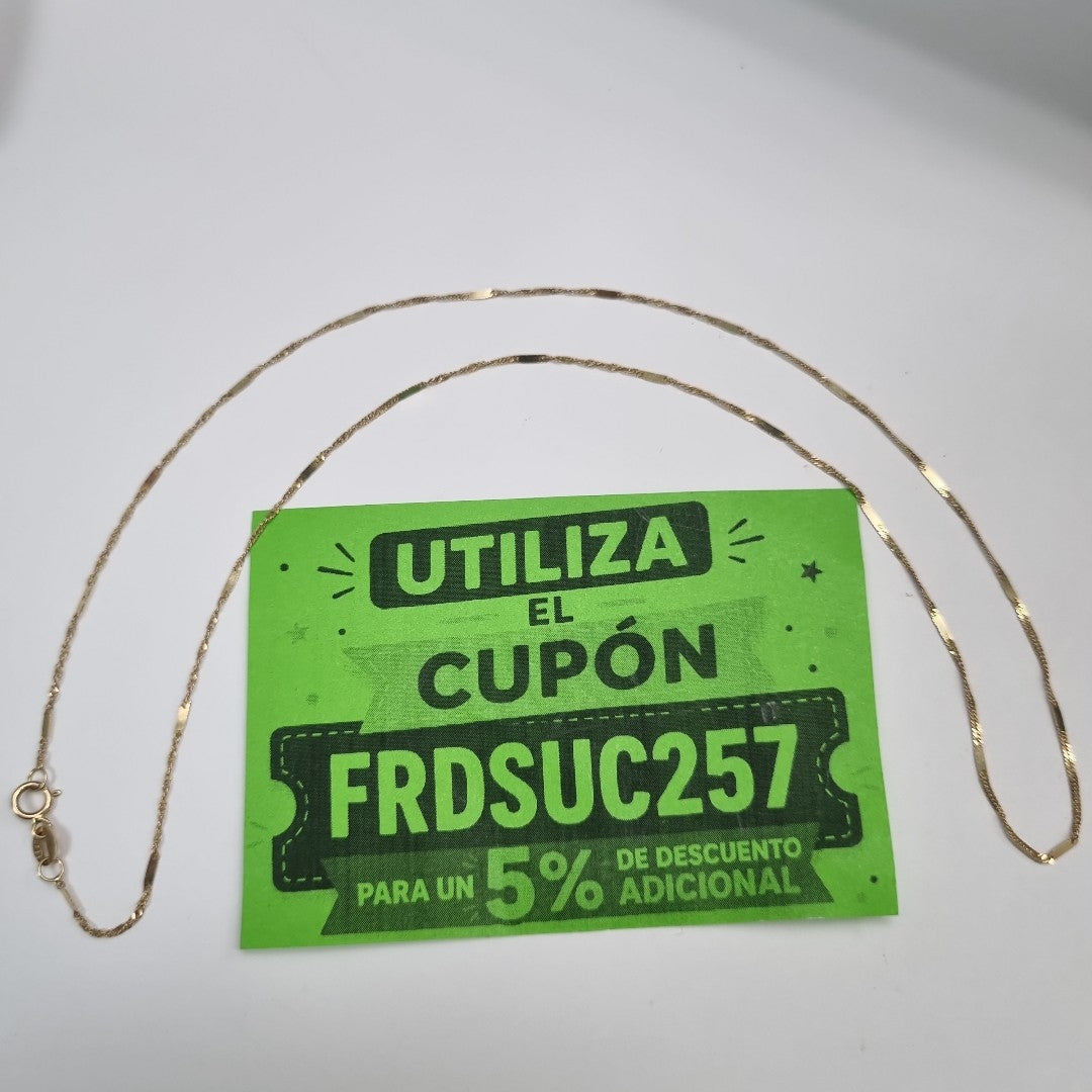CADENA ORO 14 K 1.3 GRMS (SEMINUEVO)